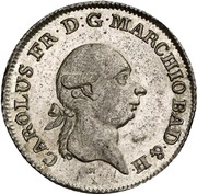 20 Kreuzers - Charles Frederick obverse image