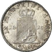 20 Kreuzers - Charles I Frederick, Germany, 1809-1810 reverse image