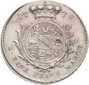 1 Thaler - Charles Frederick, Germany, 1778-1779 reverse image