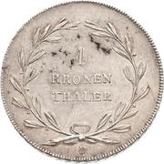 1 Kronenthaler - Charles II Louis Frederick, Germany, 1813-1814 reverse image