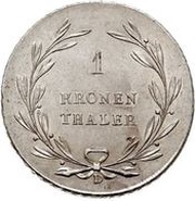 1 Kronenthaler - Charles II Louis Frederick, Germany, 1814-1819 reverse image