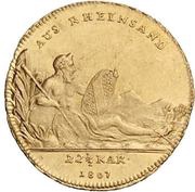 1 Ducat - Charles I Frederick Rheingold-Dukat, Germany, 1807 reverse image