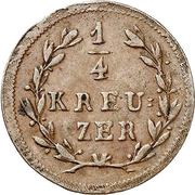 ¼ Kreuzer - Louis I reverse image