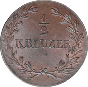 ½ Kreuzer - Louis I reverse image