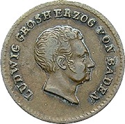 ½ Kreuzer - Louis I obverse image