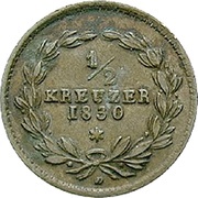 ½ Kreuzer - Louis I reverse image