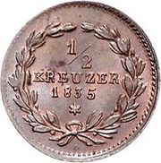 ½ Kreuzer - Leopold I reverse image