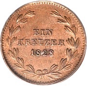1 Kreuzer - Louis I reverse image