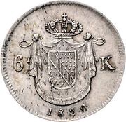 6 Kreuzers - Louis I reverse image