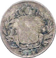 6 Kreuzers - Louis I, Germany, 1820-1821 reverse image