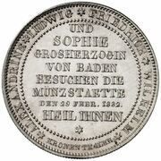 1 Thaler - Leopold I Mint Visit, Germany, 1832 reverse image
