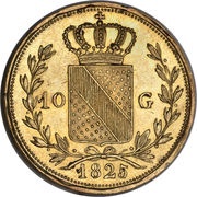 10 Gulden - Louis I reverse image