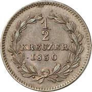 ½ Kreuzer - Leopold I, Germany, 1842-1852 reverse image