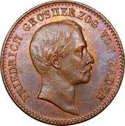 ½ Kreuzer - Frederick I obverse image