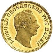 1 Kreuzer - Leopold I Charles Frederick's statue - Gold pattern strike obverse image