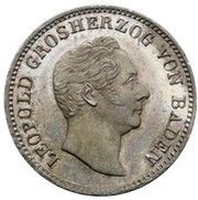 1 Kreuzer - Leopold I Charles Frederick's statue - Silver pattern strike obverse image