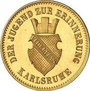 1 Kreuzer - Frederick I Victory over France - Gold Pattern strike obverse image