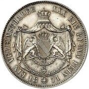 1 Vereinsthaler - Frederick I Pattern, Germany, 1871 reverse image