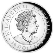 10 Dollars - Elizabeth II 6th Portrait - Australian Wedge-Tailed Eagle - Silver Proof obverse image