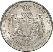 2 Thalers / 3½ Gulden - Frederick I, Germany, 1852-1854 reverse image
