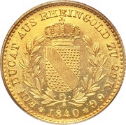 1 Ducat - Leopold I, Germany, 1837-1842 reverse image