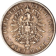 2 Marks - Frederick I, Germany, 1876-1888 reverse image