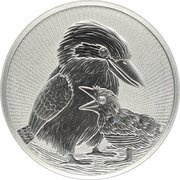 10 Dollars - Elizabeth II 6th Portrait - Kookaburra - Mother and Baby, Australia, 2020 reverse image