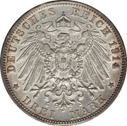 3 Mark - Frederick II reverse image