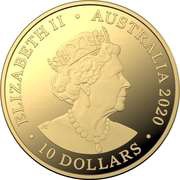 10 Dollars - Elizabeth II 6th Portrait - Eureka! - Gold Proof obverse image