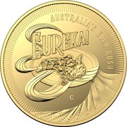 10 Dollars - Elizabeth II 6th Portrait - Eureka! - Gold Proof, Australia, 2020 reverse image