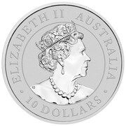 10 Dollars - Elizabeth II 6th Portrait - Australian Wedge-Tailed Eagle - Silver Bullion Coin obverse image