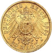 20 Mark - Frederick I reverse image