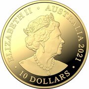 10 Dollars - Elizabeth II 6th portrait - Heroes of the Sky - Gold Proof obverse image