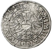 60 Kreuzer - Charles II Guldentaler, Germany, 1575 reverse image