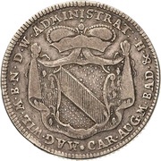 60 Kreuzer - Charles Frederick Administrationsgulden obverse image