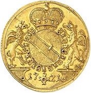 1 Ducat - Charles William, Germany, 1721 reverse image