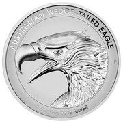 10 Dollars - Elizabeth II 6th Portrait - Australian Wedge-Tailed Eagle - Silver Bullion Coin, Australia, 2022 reverse image