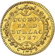 1 Ducat - Charles William, Germany, 1737 reverse image