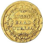 1 Ducat - Charles William, Germany, 1737 reverse image