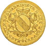 1 Ducat - Charles Frederick Homage of Badenweiler obverse image