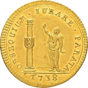 1 Ducat - Charles Frederick Homage of Badenweiler, Germany, 1738 reverse image
