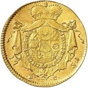 1 Ducat - Charles Frederick, Germany, 1751 reverse image