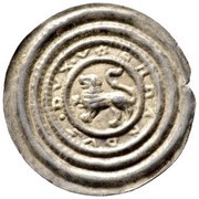 Denier Bracteate - Bernhard of Sachsen obverse image