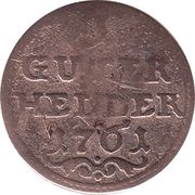 1 Guter Heller - Adam Frederick of Seinsheim, Germany, 1761-1762 reverse image