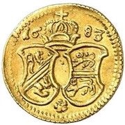 3 Heller - Marquard Sebastian Schenk of Stauffenberg Gold pattern strike obverse image