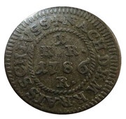 1 Kreuzer - Francis Louis, Germany, 1786 reverse image