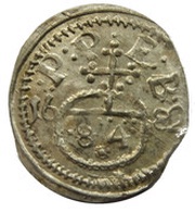 1 Dreier - Peter Philip of Dernbach, Germany, 1676-1683 reverse image