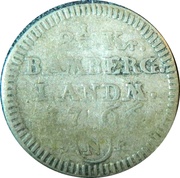 2½ Kreuzer - Adam Frederick, Germany, 1766 reverse image