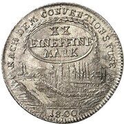 ½ Thaler - Christoph Francis of Buseck, Germany, 1800 reverse image