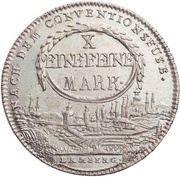 1 Thaler - Christoph Francis of Buseck Konventionstaler, Germany, 1800 reverse image